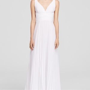 Laundry by Shelli Segal Pleated Chiffon Gown